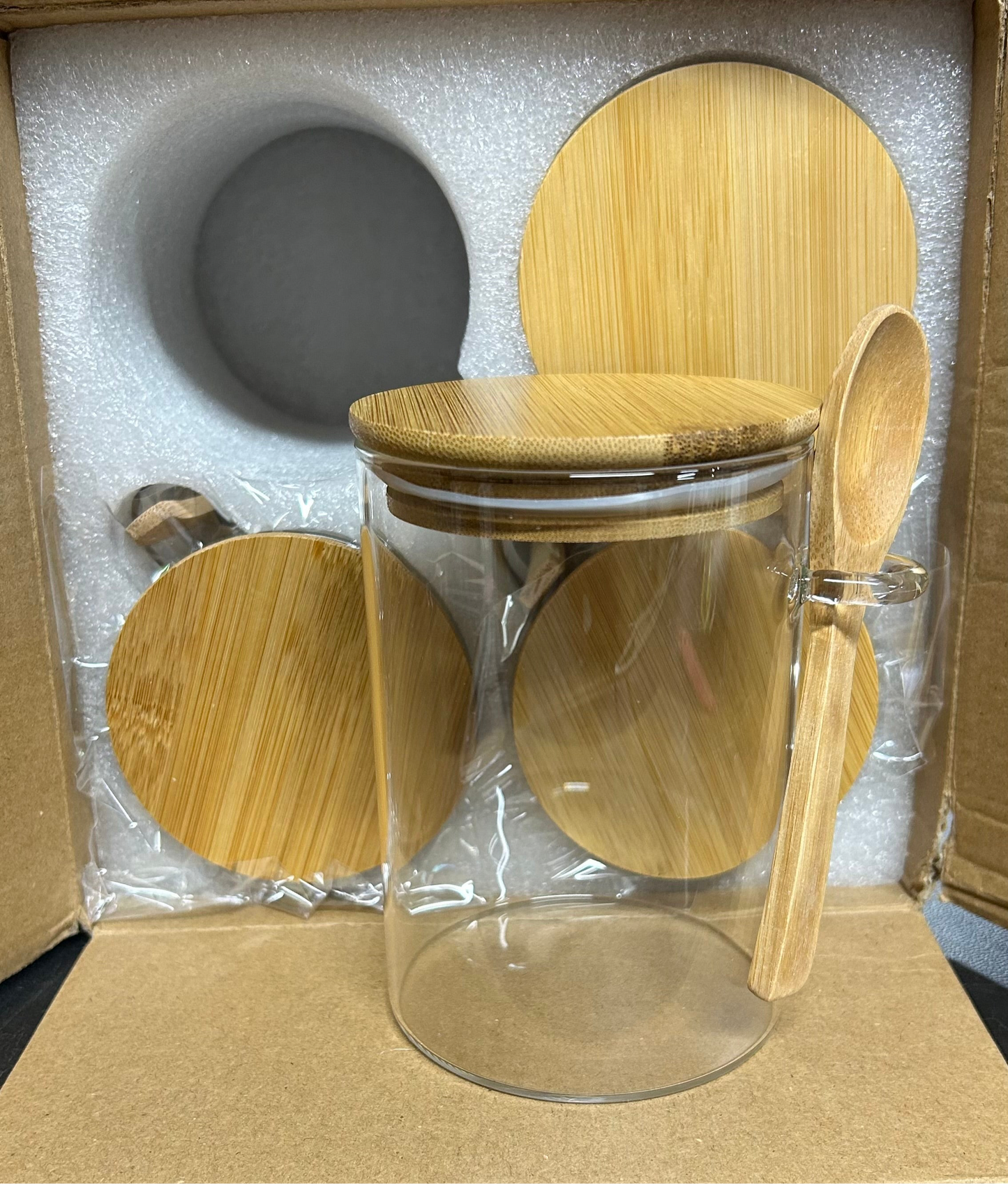 Glass Jar Canister Set of 4