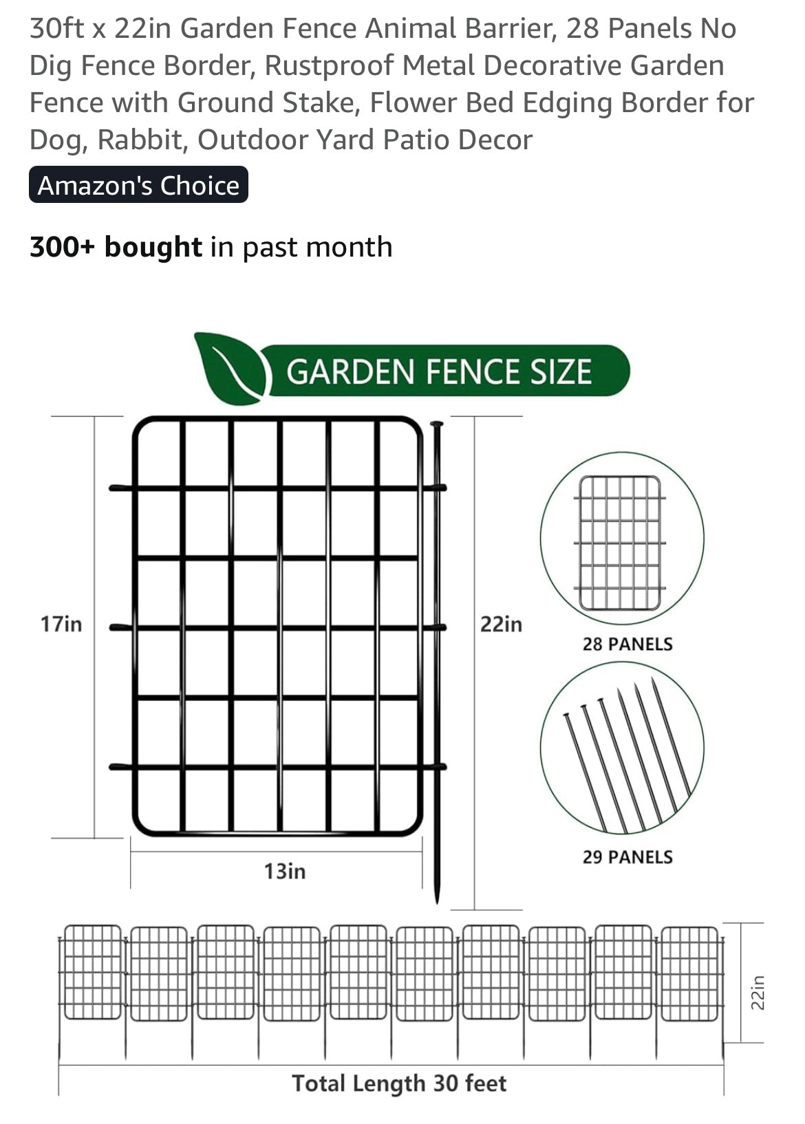Decorative Garden Fence