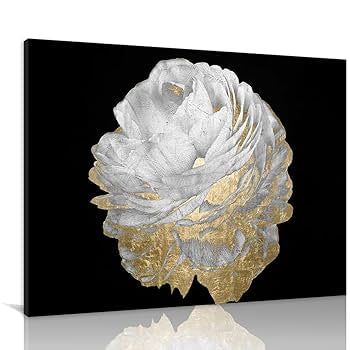 White and Gold Canvas Wall Art