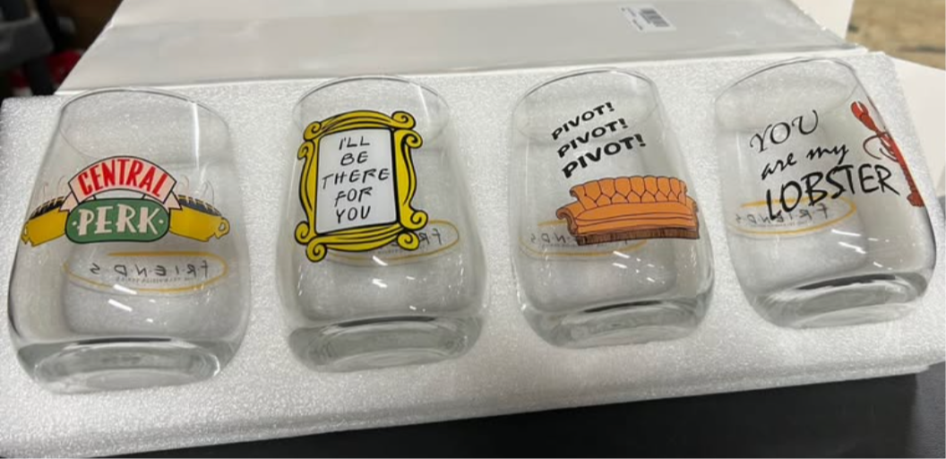 Friends wine glasses