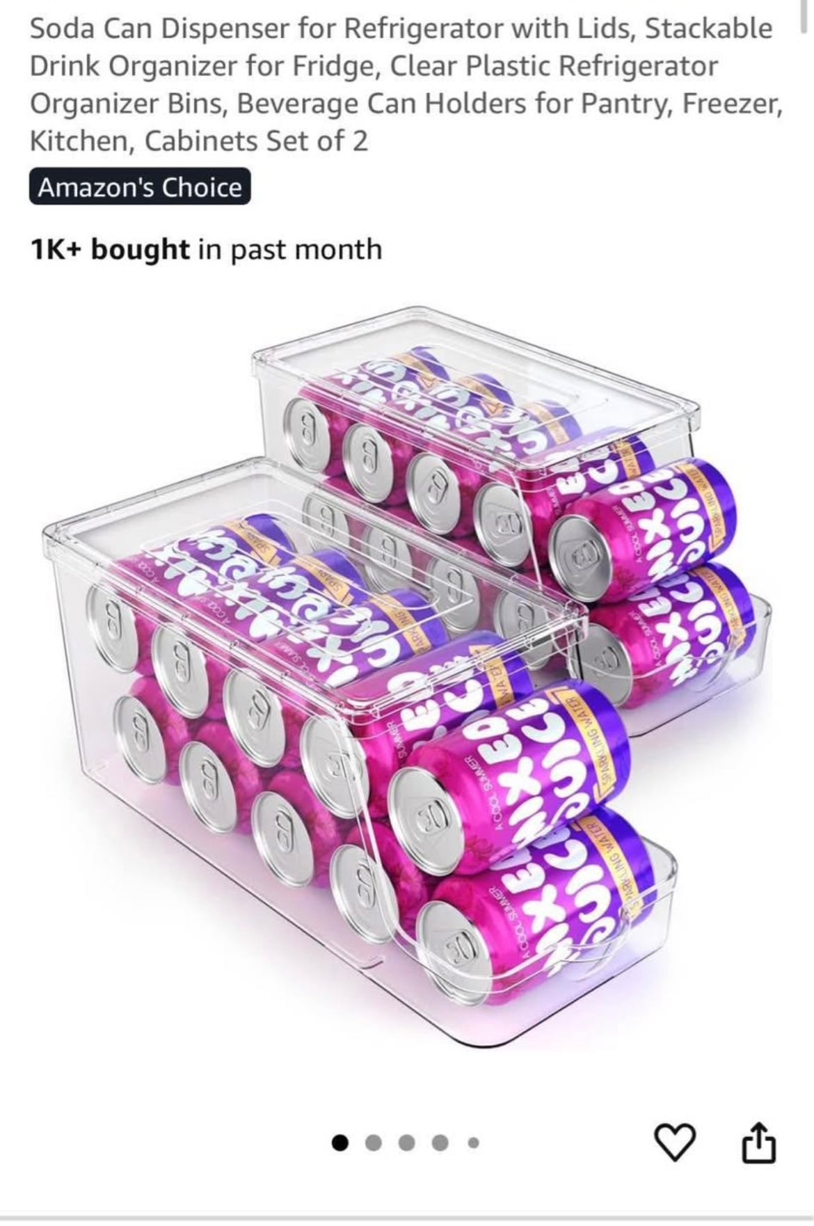 2 pack Soda can dispensers