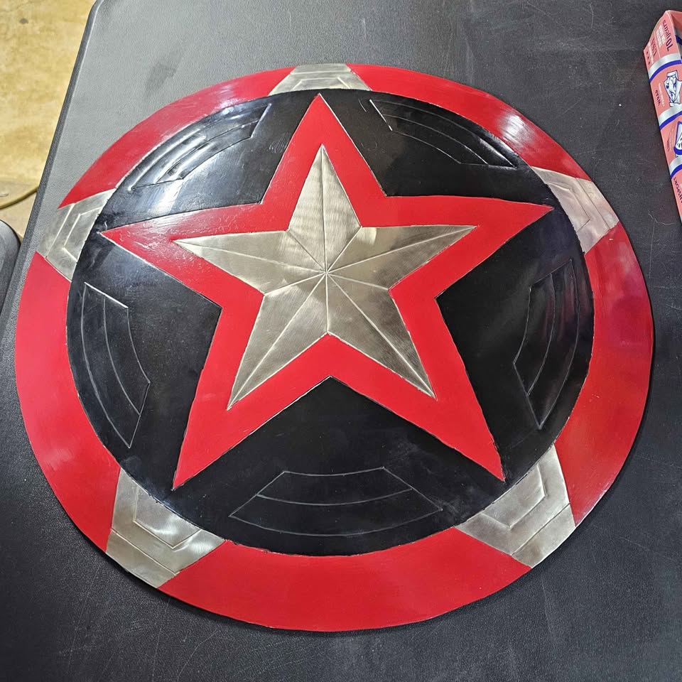Medieval Battle Damaged Replica 22 Inch Shield