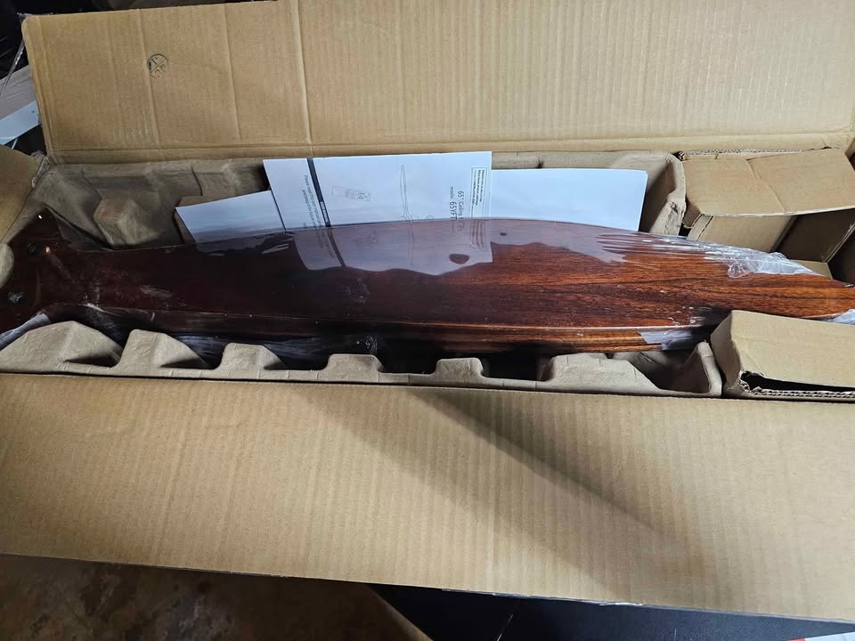 Reiga 65" Walnut Wood Ceiling Fan with Lights and Remote Control