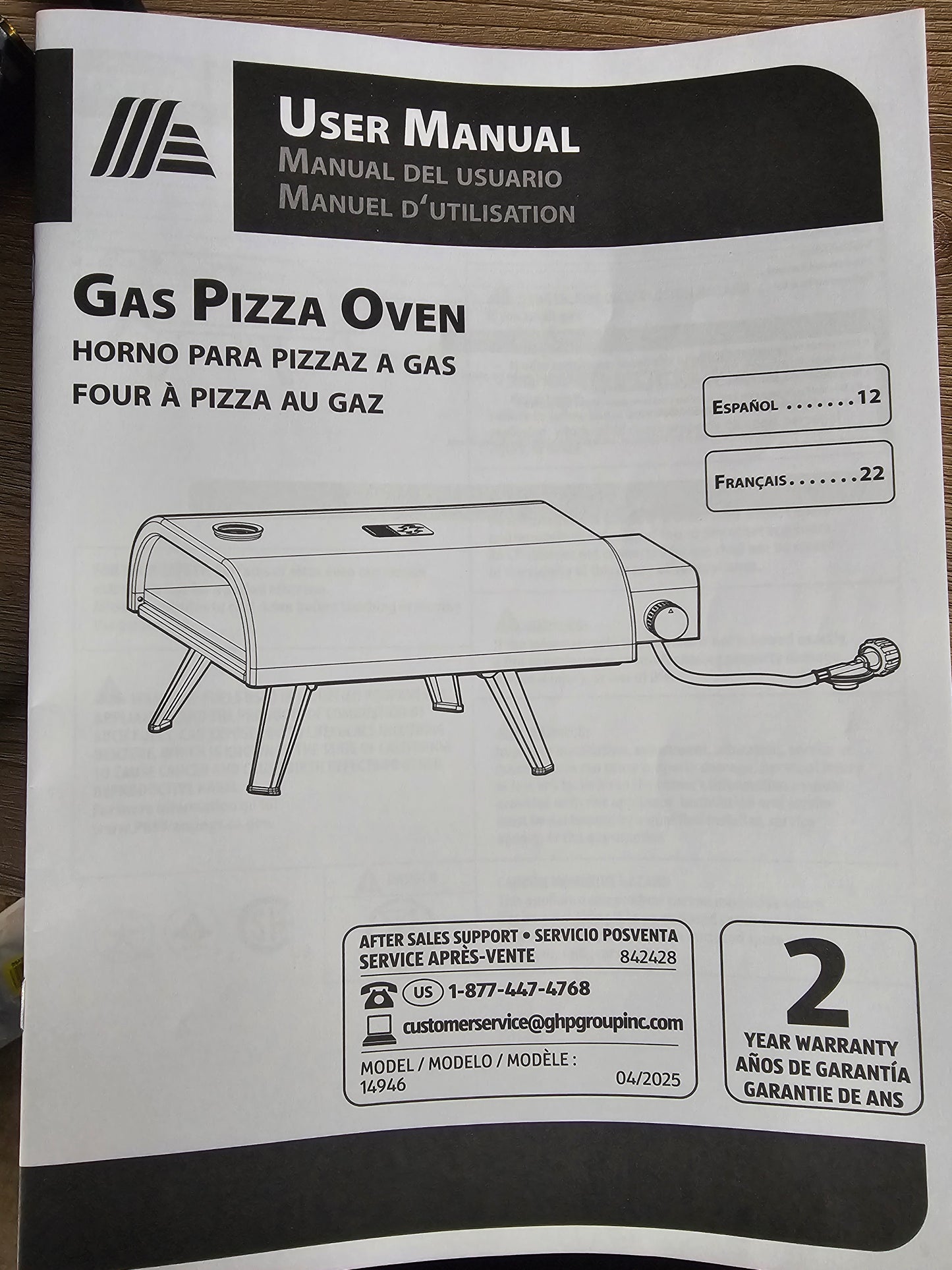 Range Master Pizza Oven Propane