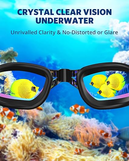 Swim Goggles, Swimming Goggles No Leaking Full Protection Adult Men Women Youth