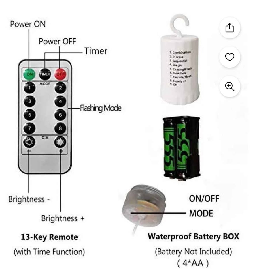 4 Pack of Starburst lights