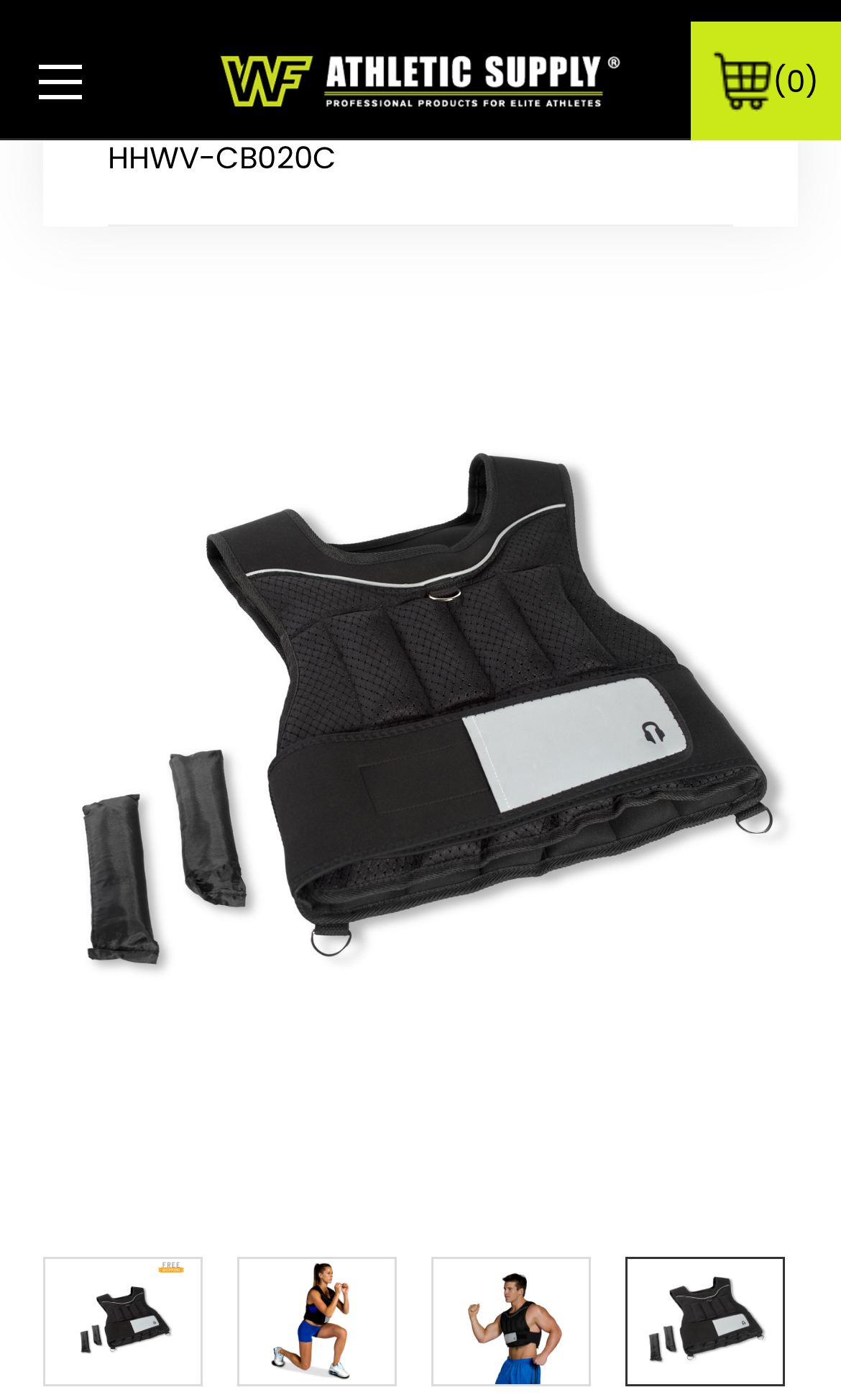 20-LB Adjustable Weighted Vest