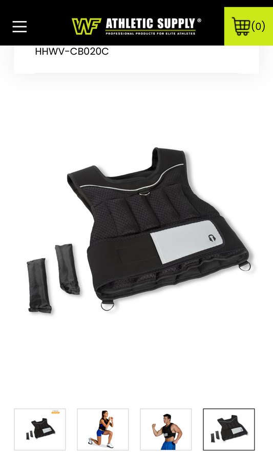 20-LB Adjustable Weighted Vest