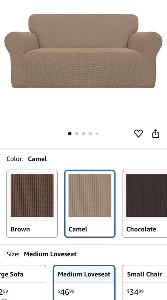 Medium loveseat cover