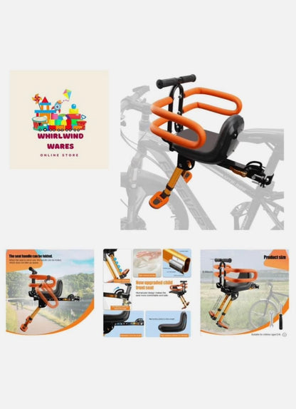 Child bike seat attachment