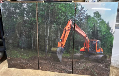 Excavator canvas set