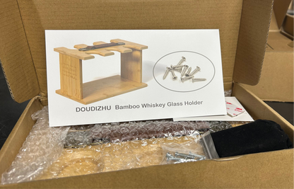 Bamboo Whiskey Glass Holder