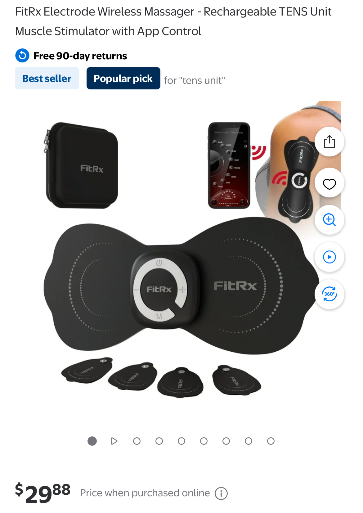 FitRx Electrode Wireless Massager