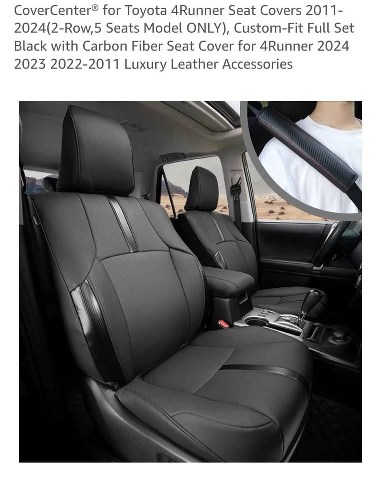 4 Runner Carbon Fiber Seat Covers Full set