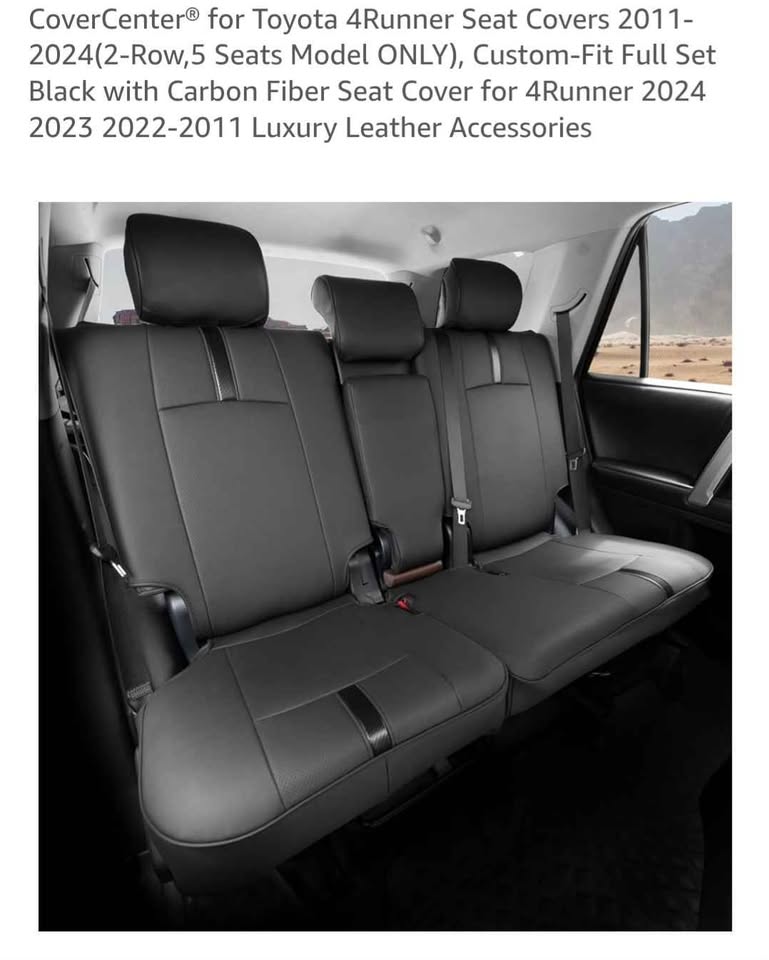 4 Runner Carbon Fiber Seat Covers Full set