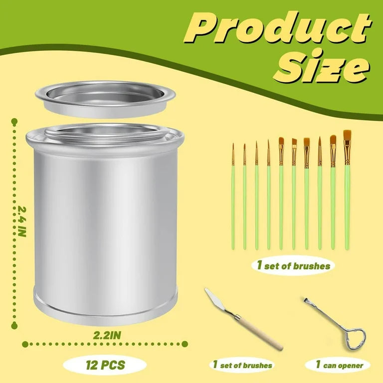 12 Pack Mini Paint Cans
