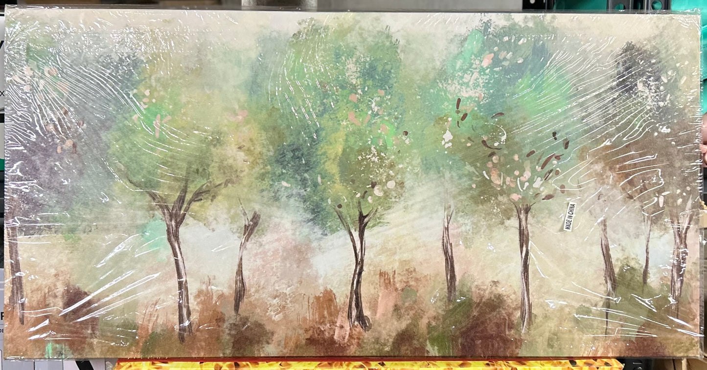 Abstract Trees Canvas