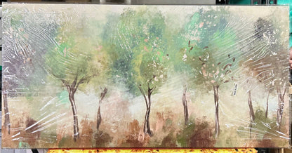 Abstract Trees Canvas