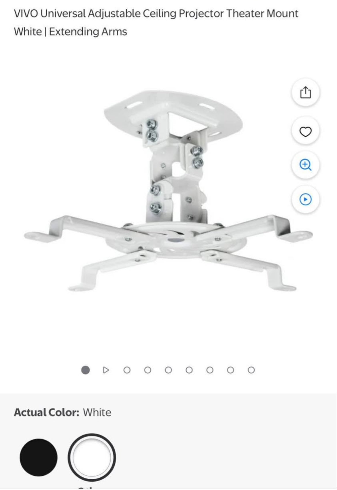 Projector ceiling mount