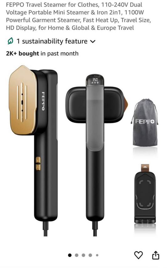 Portable Steamer / Iron 2 in 1
