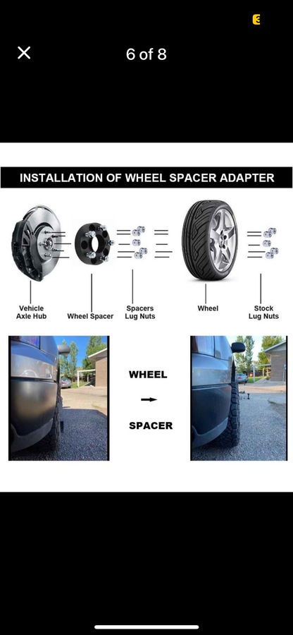 Wheel Spacers - 4 pack