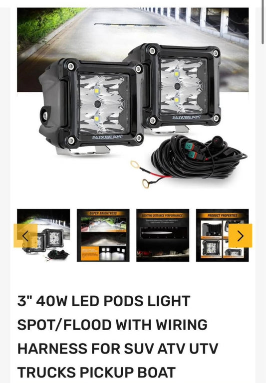 3” LED POD LIGHTS