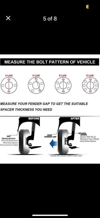 Wheel Spacers - 4 pack