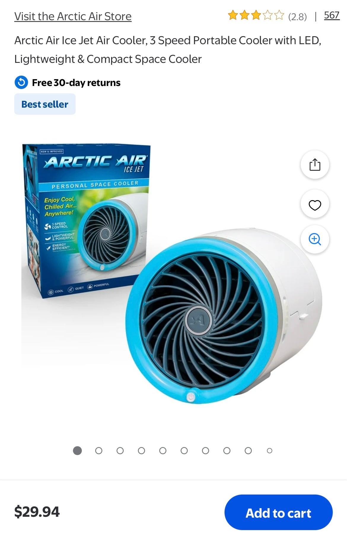 Arctic Air Personal Space Cooler