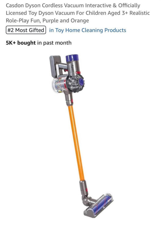 Kids vacuum with suction