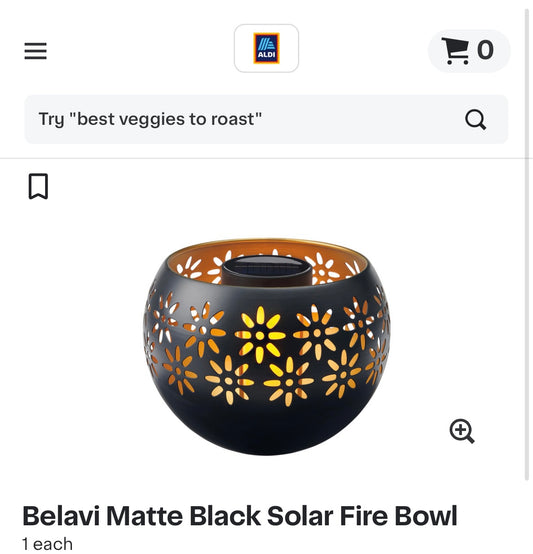 Bronze Solar Fire Bowl