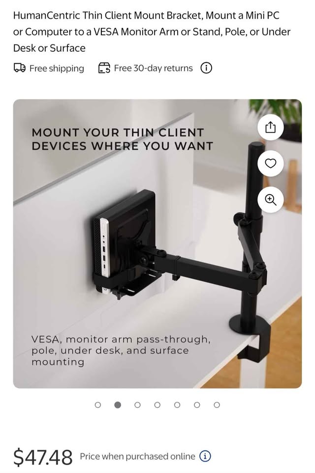Humancentric Thin Client Mount