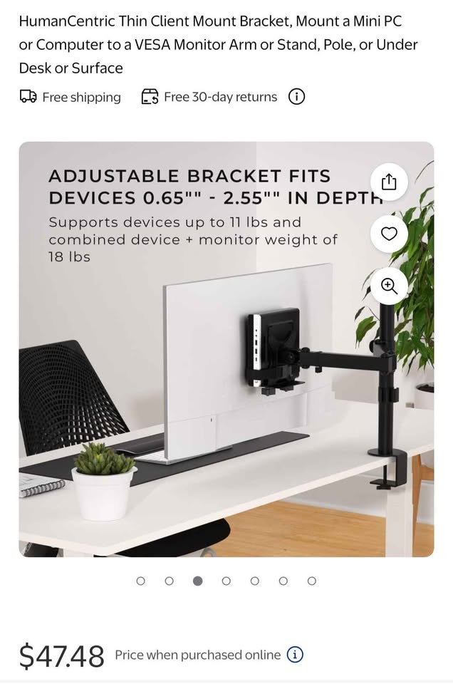 Humancentric Thin Client Mount
