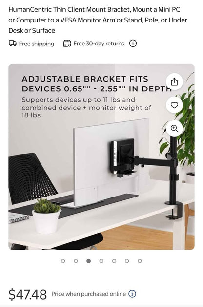 Humancentric Thin Client Mount