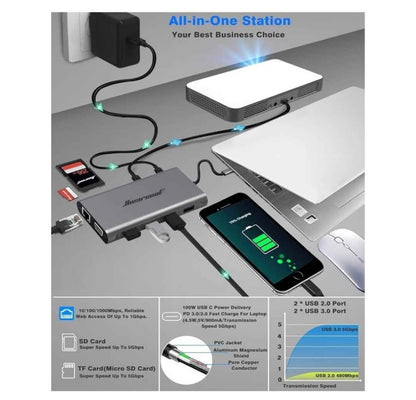 11-1 USB C HUB Hiercool