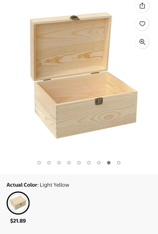 Unfinished Wooden Box