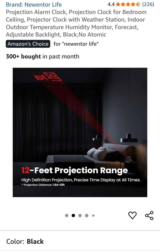 Projection Alarm Clock