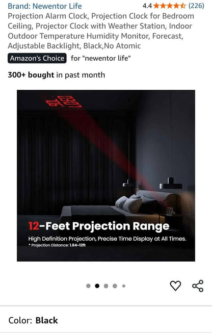Projection Alarm Clock