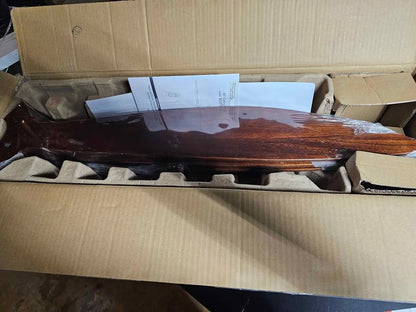 Reiga 65" Walnut Wood Ceiling Fan with Lights and Remote Control