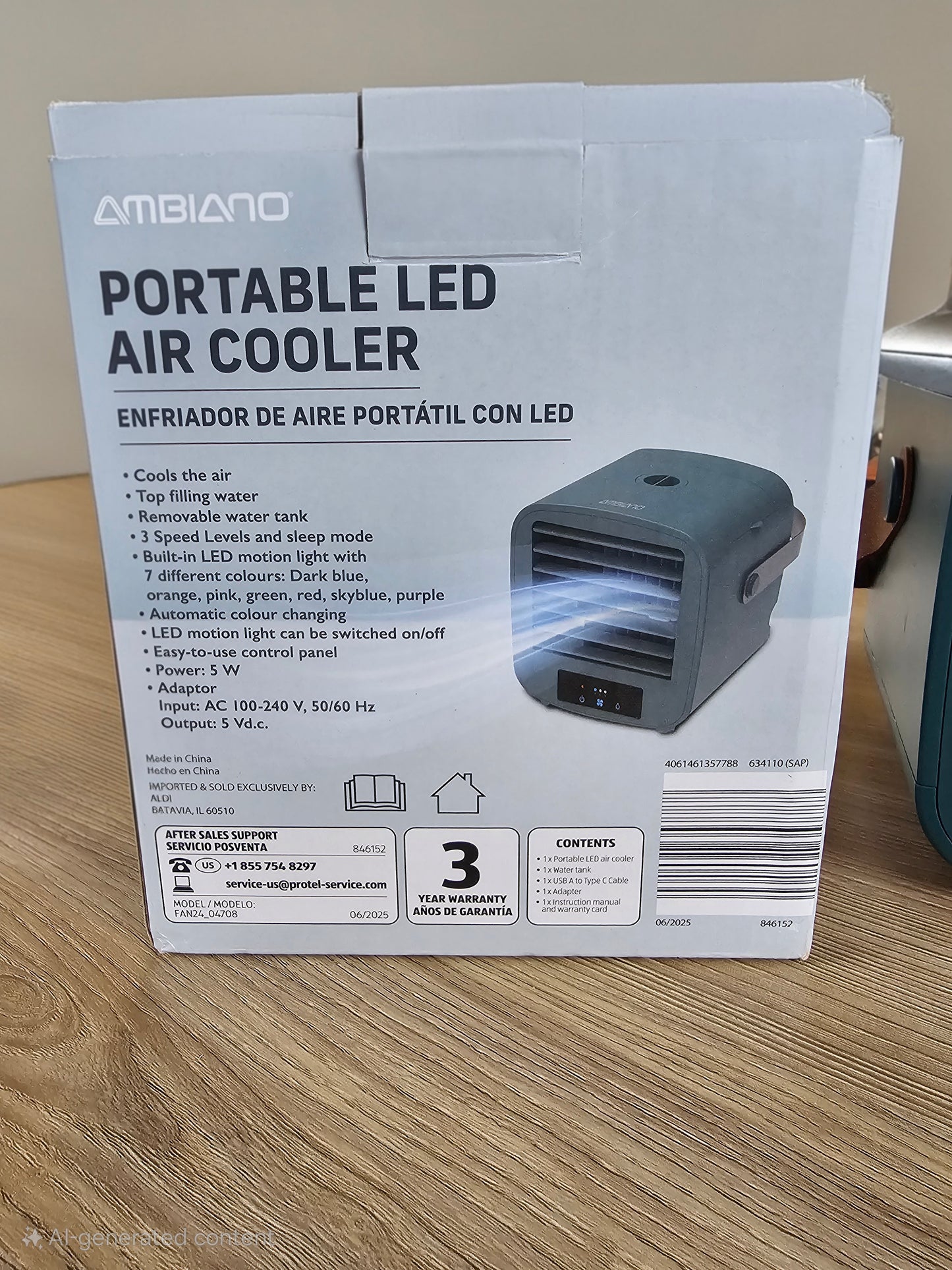 Portable LED Air Cooler