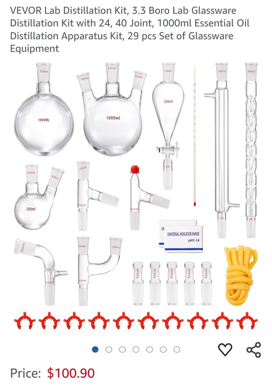VEVOR Lab Distillation Kit