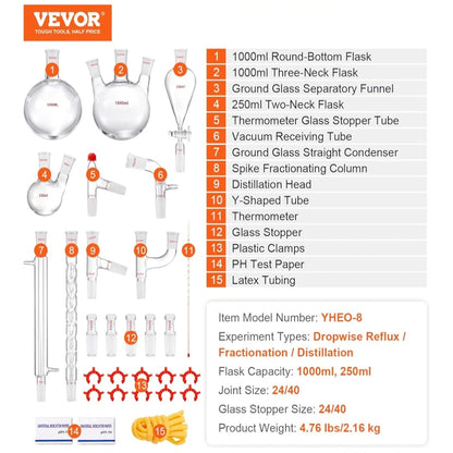 VEVOR Lab Distillation Kit
