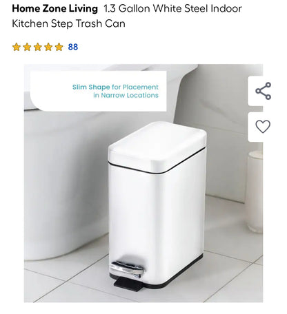 1.3 Gallon Trash Can