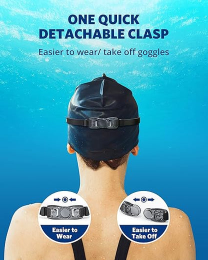 Swim Goggles, Swimming Goggles No Leaking Full Protection Adult Men Women Youth