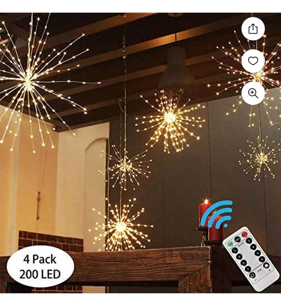 4 Pack of Starburst lights